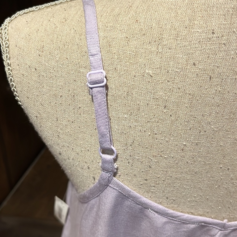 Goodthreads Lavender Button-Front Cami Tank Top - Picture 5 of 13